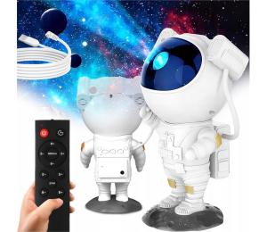 SmartLED LED RGB projektor LED/5W/5V astronaut + diaľkové ovládanie 8086