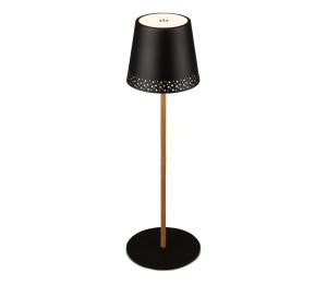 Brilo - LED stolná nabíjacia dotyková lampa KIKI LED/2,6W/5V IP44 2600 mAh čierna 7438-114