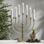 Sviečnik Kristina, výška 47 cm, E10 LED, 7-pl, kov
