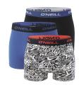 O`NEILL - boxerky 3PACK cotton stretch active blue & outer space tones