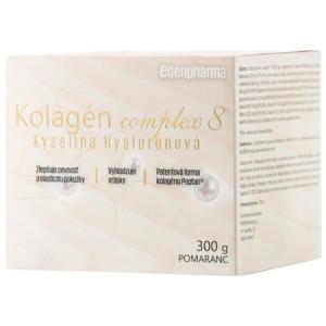EDENPHARMA Kolagén complex 8 + Kyselina hyalurónová príchuť pomaranč 300 g