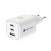 EKO NABÍJAČKA 65W 3-portová GaN (2x USB-C 65W + 1x USB-A 30W QC4.0+) Biela