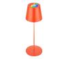 Briloner 7510012-LED RGB Stmievateľná stolná lampa CALIDA 2,5W/5V IP44 1200mAh oranžová 7510012