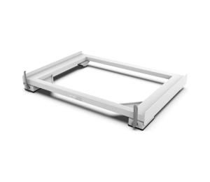 Meliconi 656149 -Antivibračná podložka pod práčku s výsuvnými kolieskami 47 cm biela 656149