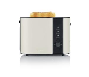 Severin AT 9576 - Hriankovač s dvoma otvormi 800W/230V béžová/čierna AT 9576
