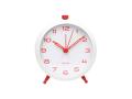 Budík Button Retro Karlsson KA6143RD, 10cm
