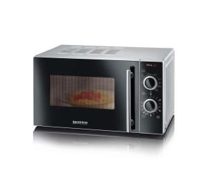 Severin MW 7771 - mikrovlnná rúra s grilom, 700 W/230 V, 20 l, čierna MW 7771