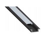 SmartLED Zapustený profil pre LED pásy, 1 m, čierna/biela 7712