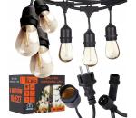 SmartLED LED vonkajšia dekoratívna svetelná reťaz 10xE27/1W/230V 6,44 m IP44 čierna 4531