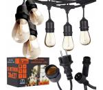 SmartLED LED vonkajšia dekoračná svetelná reťaz 30xE27/1W/230V 16,44 m IP44 čierna 4535