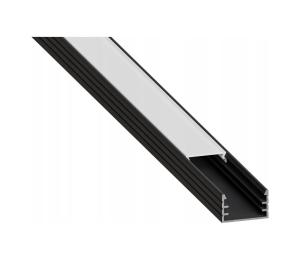 SmartLED Vstavaný profil pre LED pásy 1 m čierna/biela 7503