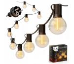 SmartLED LED vonkajší dekoračný reťaz 25xE12/1W/230V 17,5 m IP65 čierny 4450