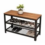 Lavica na topánky s 2 úrovňami L RD52250, hnedá