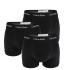 CALVIN KLEIN - boxerky 3PACK cotton stretch classic fit solid black everyday essentials
