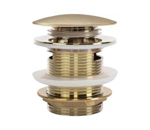 REA-W2005 - Vaňová výpusť CLICK-CLACK pr. 7 cm brúsená zlatá REA-W2005