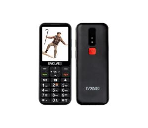 Evolveo - EasyPhone LT, 4G mobilný telefón pre seniorov, čierna EP-880-LTB