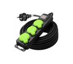 Vayox 3-zásuvkový predlžovací kábel s vypínačom, 20 m, IP44 VA0376-20