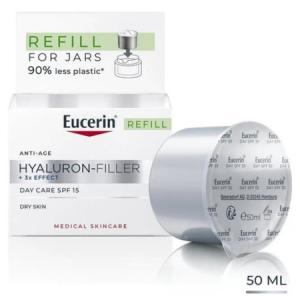 EUCERIN Hyaluron-filler +3xeffect denný krém SPF15 náhradná náplň 50 ml