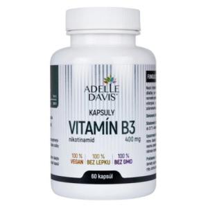 ADELLE DAVIS Vitamín B3 niacínamid 400 mg 60 kapsúl