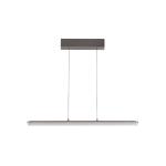 LED závesné svietidlo Torvi, pieskovo sivá/dymovo sivá, 88 cm kov/sklo