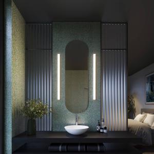 WEVER & DUCRÉ LED nástenné svetlo Mirba 3.0 čierna/biela 91 cm IP44