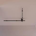 WEVER & DUCRÉ stropné LED svetlo Trace Spin 1.0 čierne 927