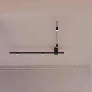 WEVER & DUCRÉ stropné LED svetlo Trace Spin 1.0 čierne 927