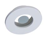 Prezent  - Kúpeľňové podhľadové svietidlo FAY 1xGU10/50W/230V priemer 8,5 cm IP44 biela