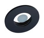 Prezent  - Kúpeľňové podhľadové svietidlo FAY 1xGU10/50W/230V priemer 8,5 cm IP44 čierne