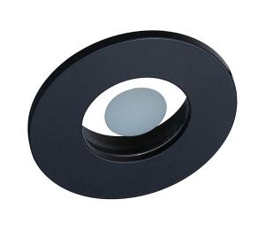 Prezent  - Kúpeľňové podhľadové svietidlo FAY 1xGU10/50W/230V priemer 8,5 cm IP44 čierne