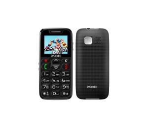 Evolveo - EasyPhone, čierny mobilný telefón pre seniorov EP-501-BK