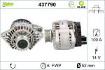 VALEO Alternátor 437790