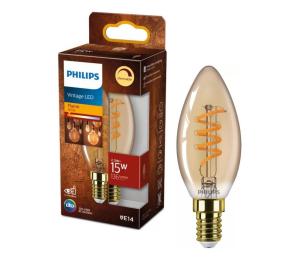 LED stmievateľná žiarovka VINTAGE Philips E14/2,5W/230V 1800K 8719514315976