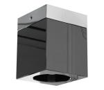 Open Design OR81046 - Bodové svietidlo CUBO 1xG9/8W/230V čierna/lesklý chróm OR81046