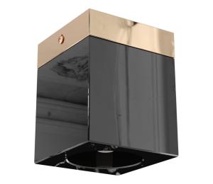 Open Design OR86300 - Bodové svietidlo CUBO 1xG9/8W/230V čierna/ružové zlato OR86300