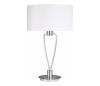 Trio - Stolná lampa PARIS 1xE27/60W/230V biela/lesklý chróm 500200107