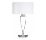 Trio - Stolná lampa PARIS 1xE27/60W/230V biela/lesklý chróm 500200107