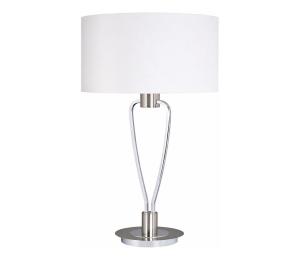 Trio - Stolná lampa PARIS 1xE27/60W/230V biela/lesklý chróm 500200107