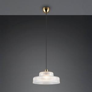 Závesné svietidlo Abella, číre, Ø 35 cm, sklo, E27