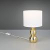 Stolová lampa Lova, biela/zlatá, výška 29 cm, sklo/keramika, E27