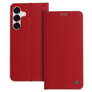 Puzdro Wonder Frame Book Samsung Galaxy S25 FE - červené