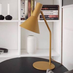 FRANDSEN Stolová lampa Lyss, svetlohnedá, kov, 50 cm, E27