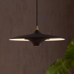 LOOM DESIGN LED závesné svietidlo Moja, Ø 42 cm, čierne