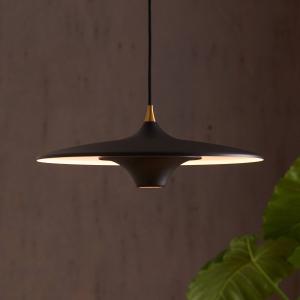 LOOM DESIGN LED závesné svietidlo Moja, Ø 42 cm, čierne