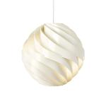 Gubi Závesné svietidlo Turbo, lesklá alabastrová biela, Ø 36 cm,
