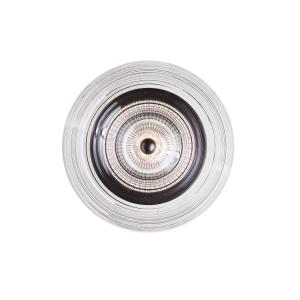 LOOM DESIGN LED nástenné svetlo Glow, čierne/číre Ø 16 cm akryl