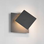 LED nástenné svetlo Mio, čierna matná, šírka 18 cm, kov