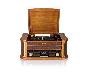 Roadstar HIF-1993D+BT-Hi-Fi s DAB/DAB+, gramofónom, prehrávačom CD a magnetofónom. 80 W/230 V + diaľkové ovládanie HIF-1993D+BT