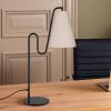 Globen Lighting Stolová lampa Lou, čierna/biela, výška 55 cm