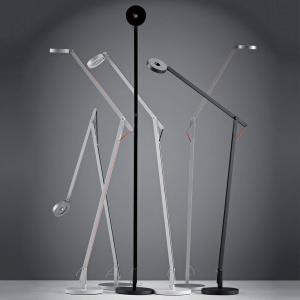 Rotaliana String F1 DTW stojacia lampa strieborná, čierna